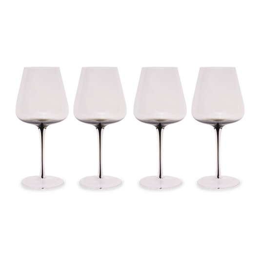 Smoke Stem Red Wine Glasses