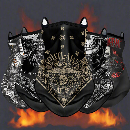 Retro Moto Cycling Sunscreen Mask Motorcycle Headscarf Summer Anti-UV Outdoor Neck Head Cover Riding Face Shield Sport Headwrap - Premium  from Lizard Vigilante - Just $7.99! Shop now at Lizard Vigilante