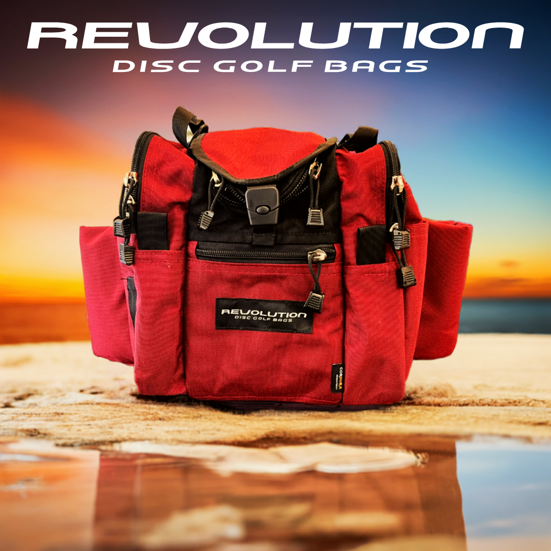 Revolution Mini Deluxe V3 Disc Golf Bag - Crimson