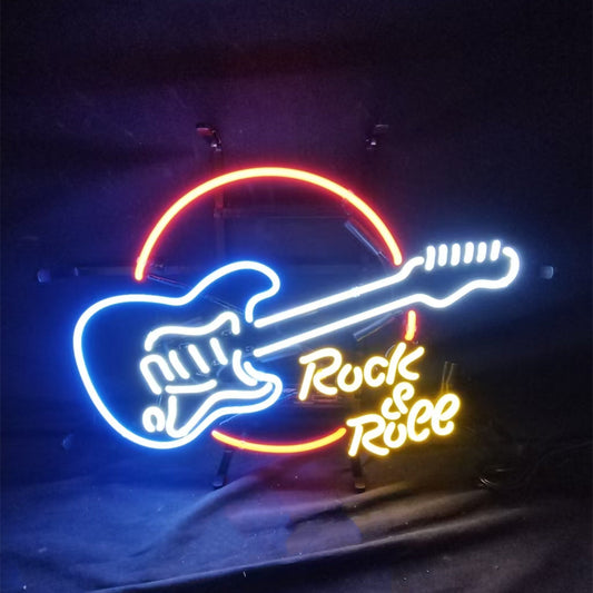 Rock&Roll Guitar Neon Signs