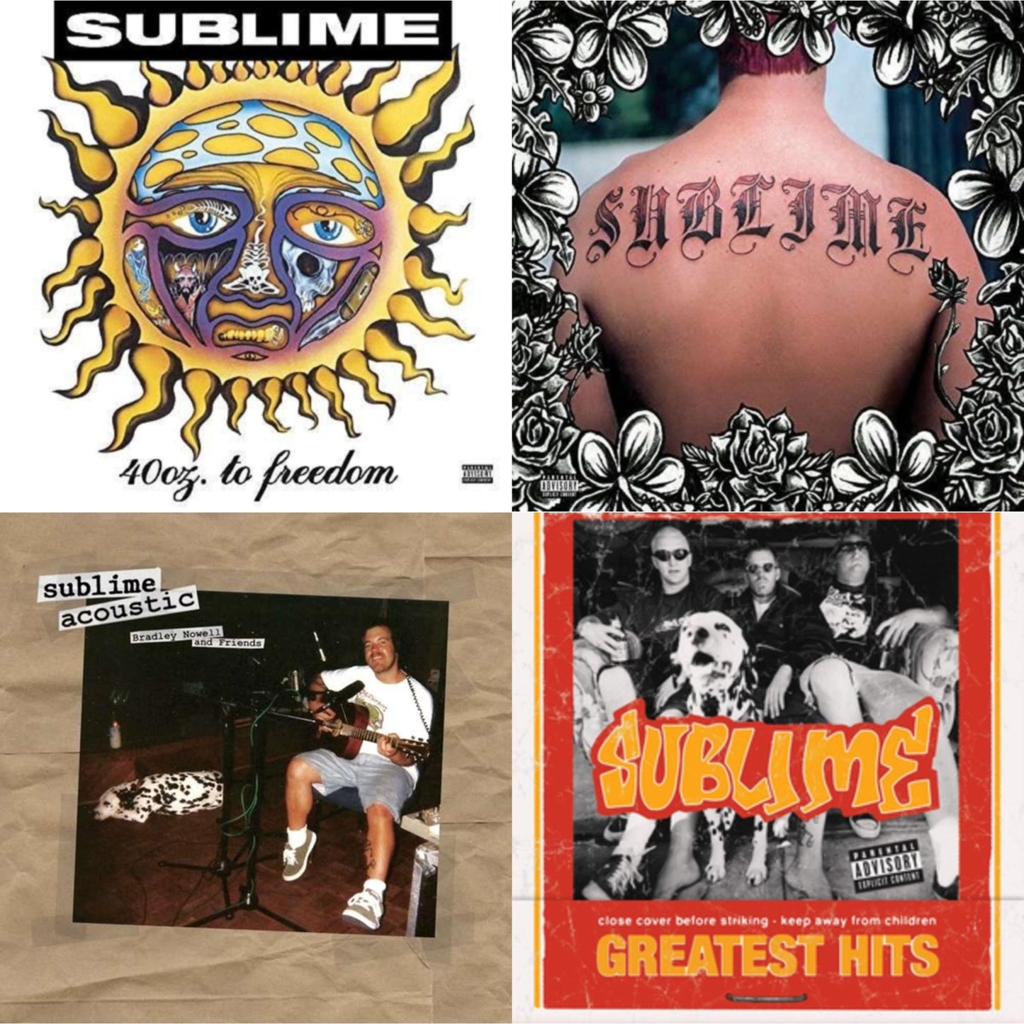 40Oz. To Freedom & Acoustic: Bradley Nowell & Friends & Sublime & Greatest Hits (X)