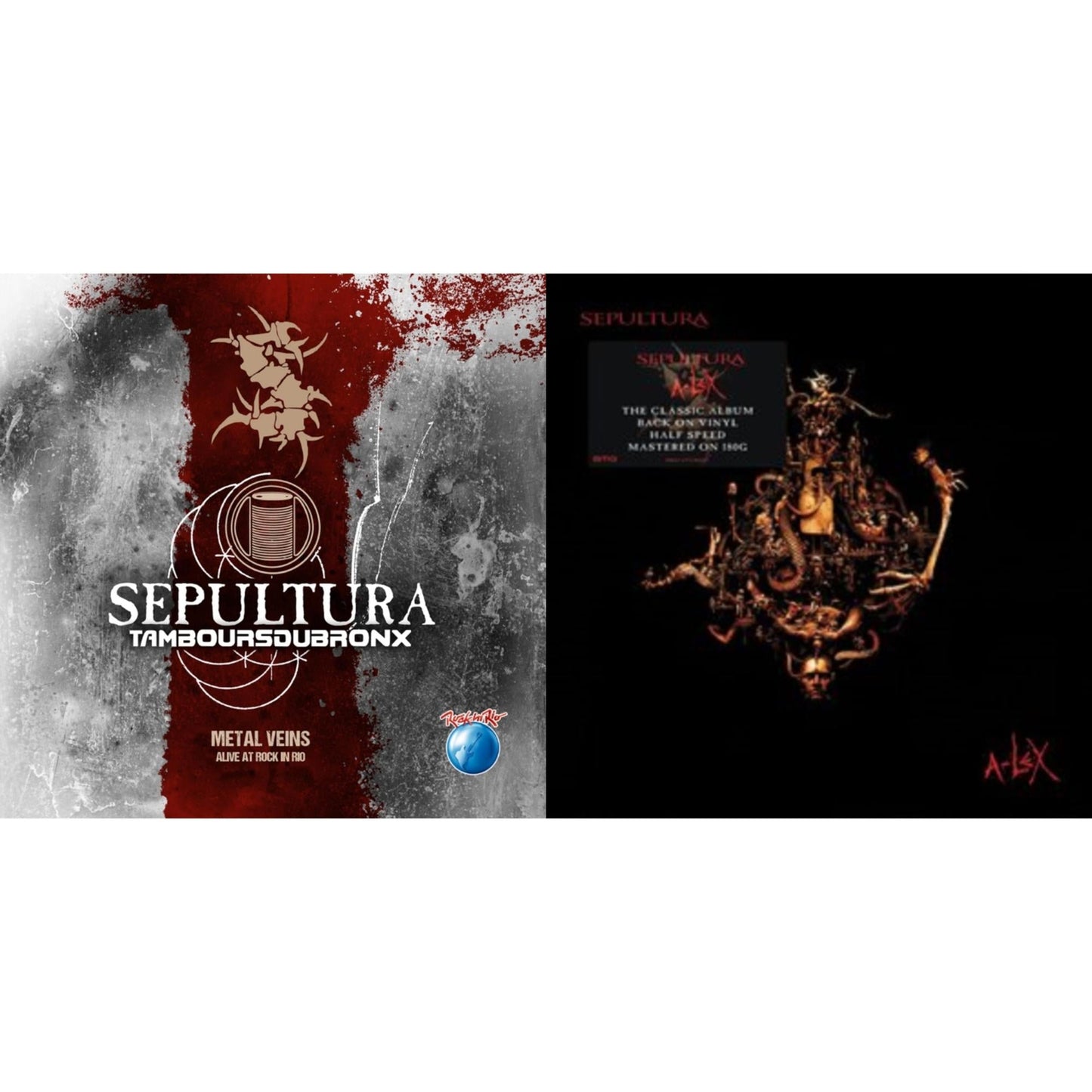 Sepultura - Metal Veins - Alive At Rock In Rio (Limited/2LP) & A-Lex (2LP)