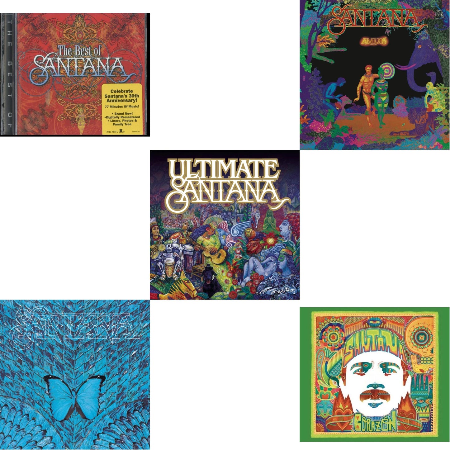 Best Of Santana & Ultimate Santana & Borboletta & Amigos & Corazon