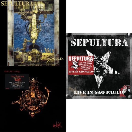 Chaos A.D. (Expanded Edition/2LP) & A-Lex (2LP) & Live In Sao Paulo (2LP)