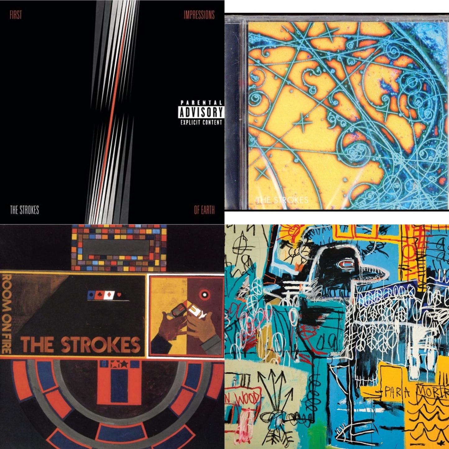 Is This It & New Abnormal (Jewel Case/Clear Aprt O-Card With Print) & First Impressions Of Earth & Room On Fire