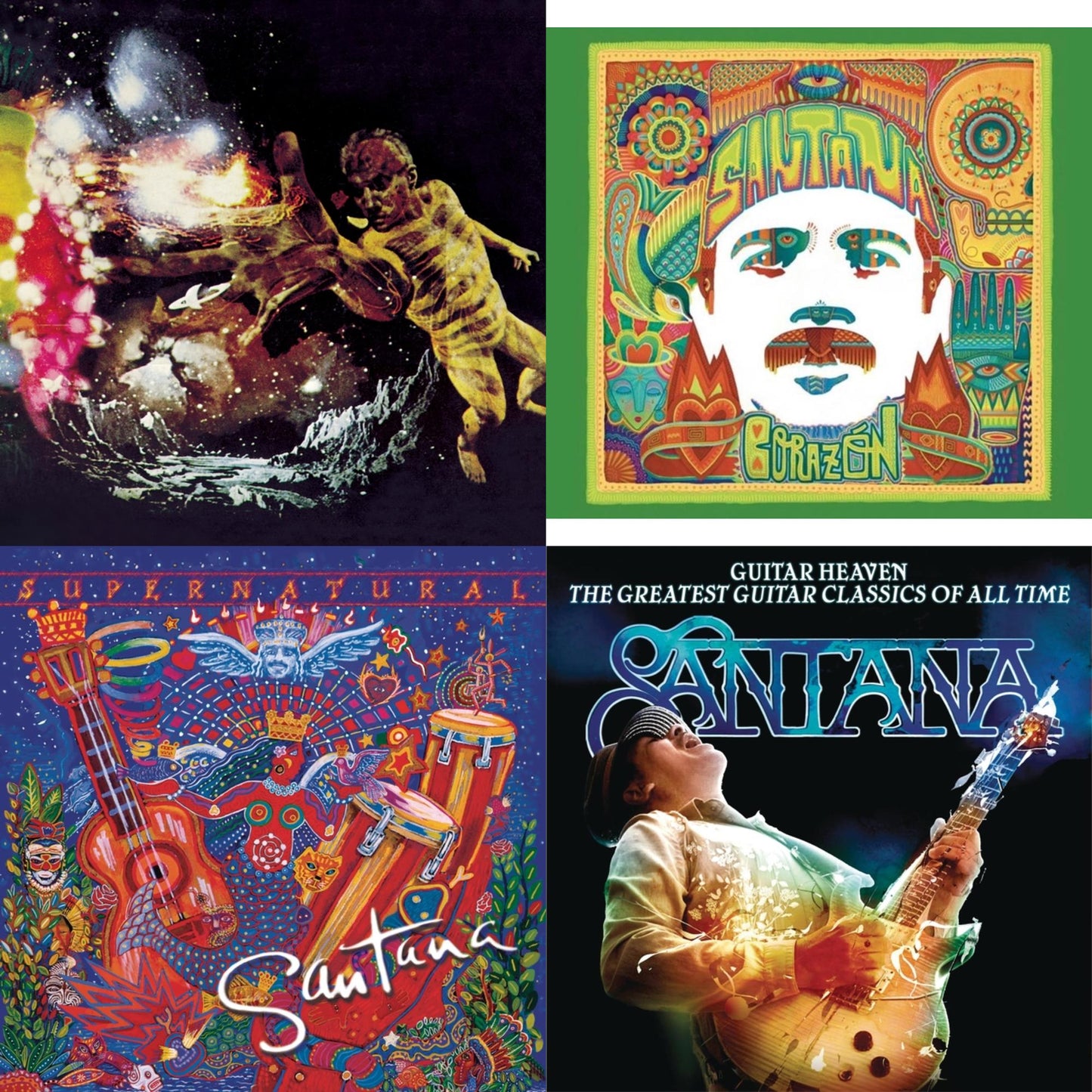 Santana Iii & Corazon & Supernatural & Guitar Heaven: Greatest Guitar Classics Of All Time