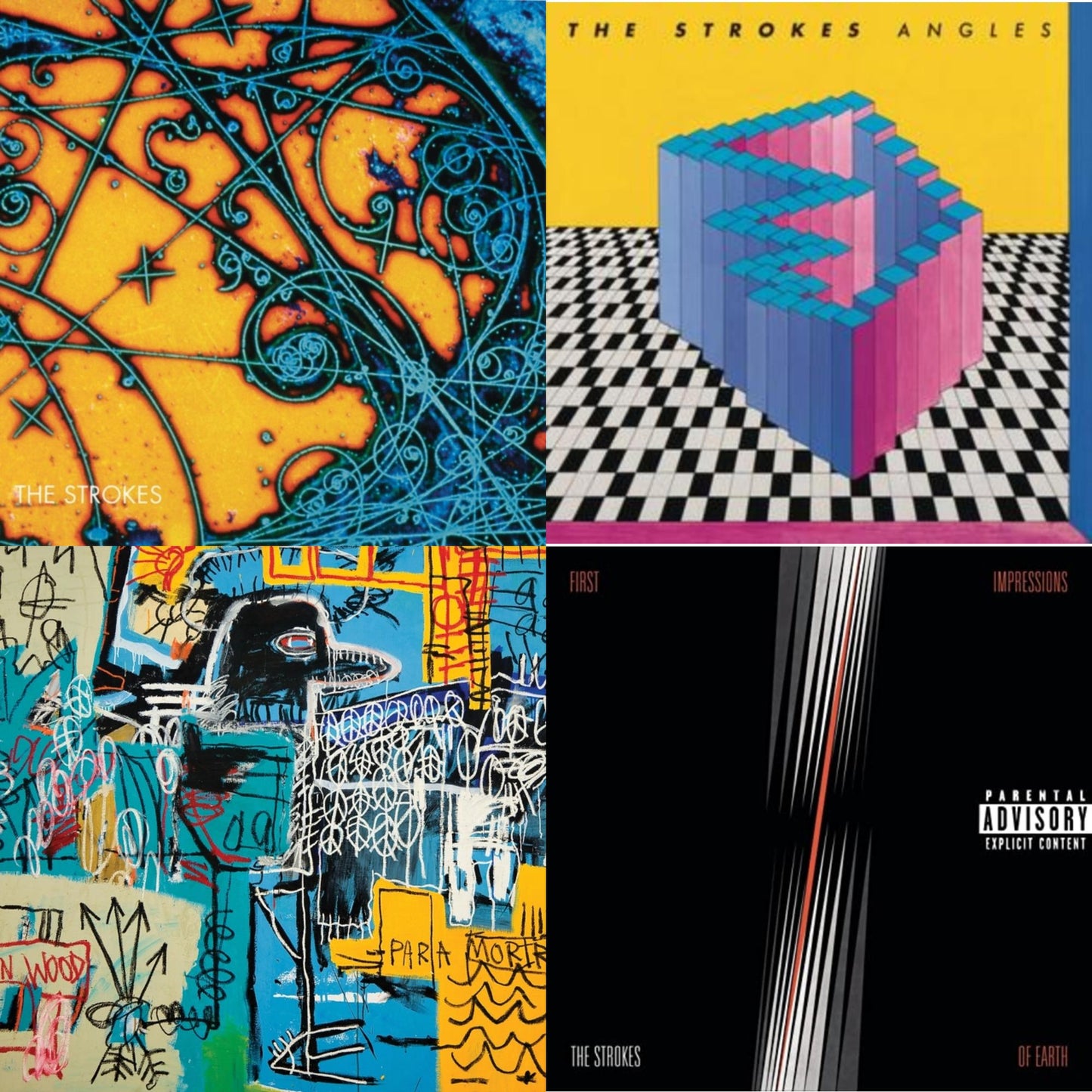 Is This It & New Abnormal (Jewel Case/Clear Aprt O-Card With Print) & First Impressions Of Earth & Angles