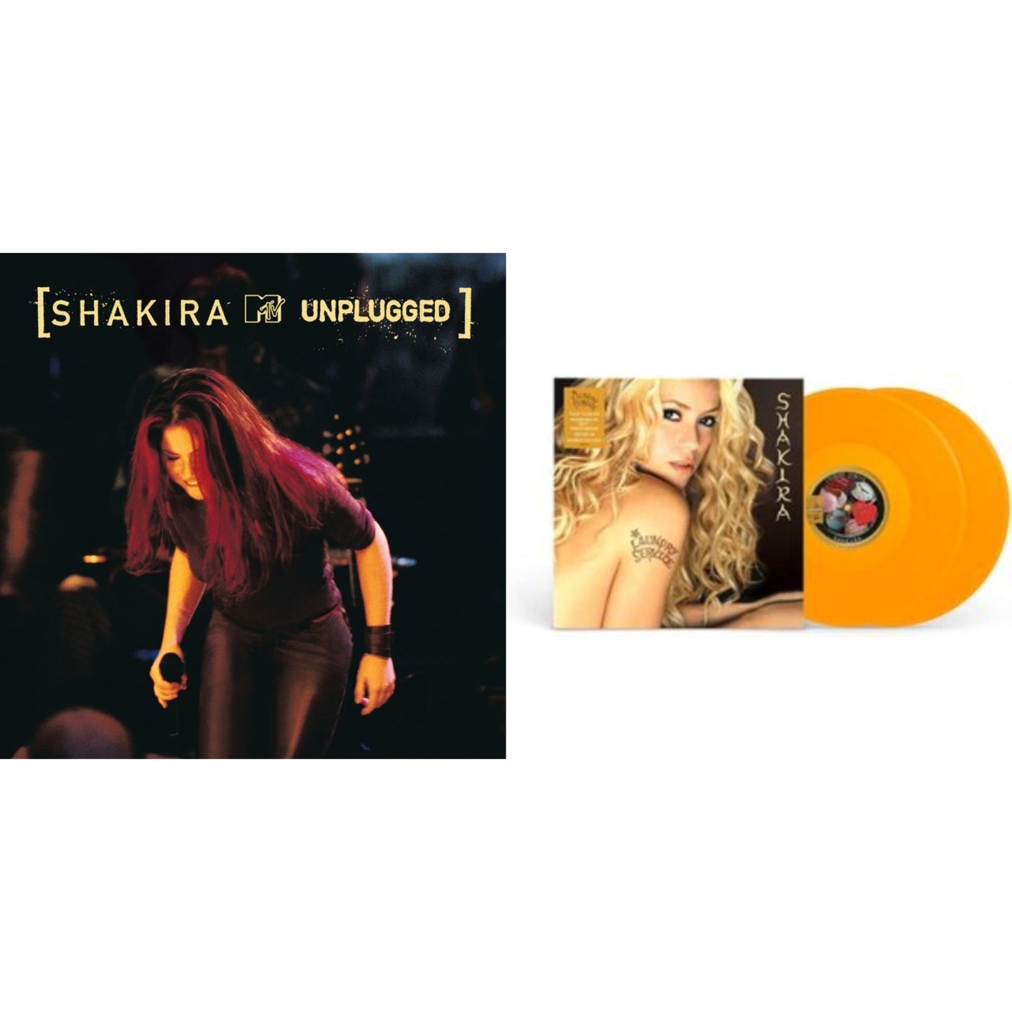 Shakira - Laundry Service (2LP/Yellow Vinyl) & Mtv Unplugged (2LP)