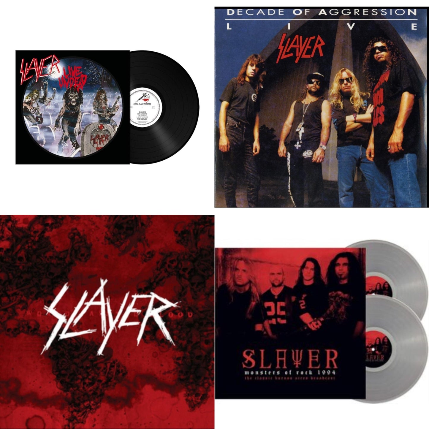 Live Undead (180G) & Live: Decade Of Aggression & World Painted Blood & Monsters Of Rock 1994 (2LP/140G/Clear Vinyl)