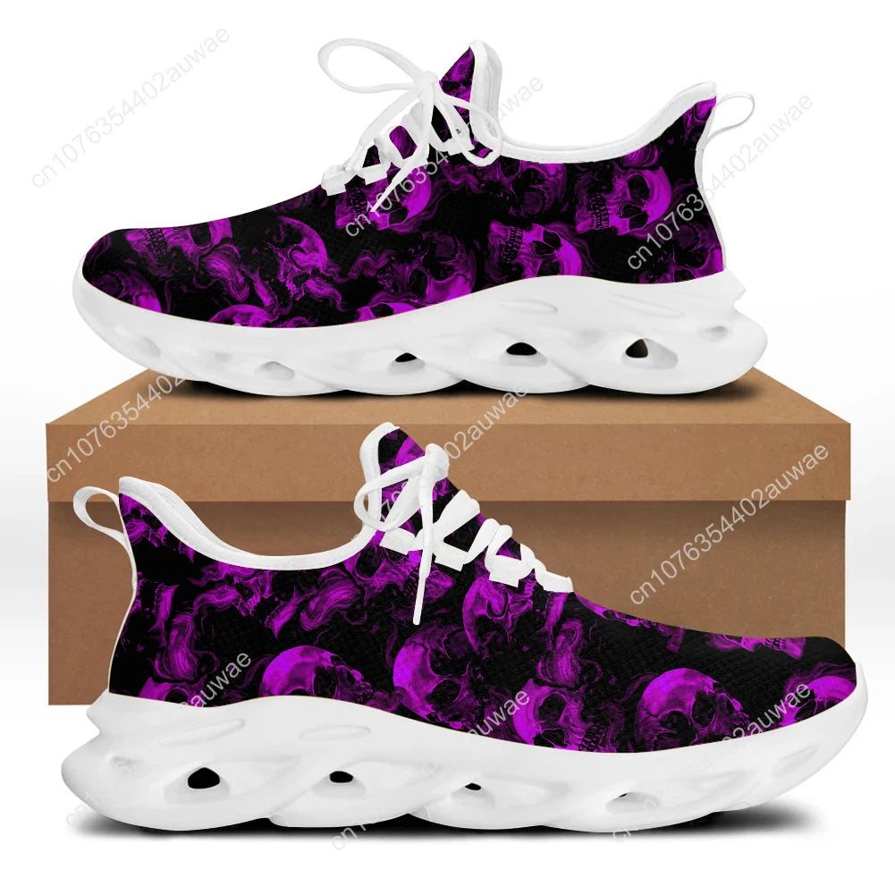 Nuclear Skull Men's Flat Slip on Sneakers Many Colors Summer Breathable Sneakers Lightweight Walking Mens High Quality Shoes Tennis Shoes - Premium shoes from Lizard Vigilante - Just $46.99! Shop now at Lizard Vigilante