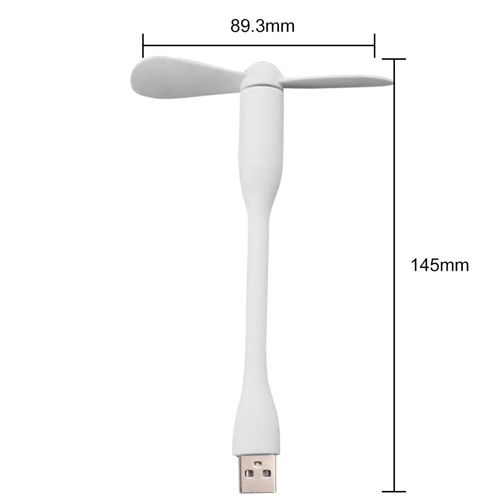 Mini Flexible USB Fan - Bendable Portable Hand Fan for Power Bank, Laptop, PC, and AC Charger - Premium fan from Lizard Vigilante - Just $11.99! Shop now at Lizard Vigilante