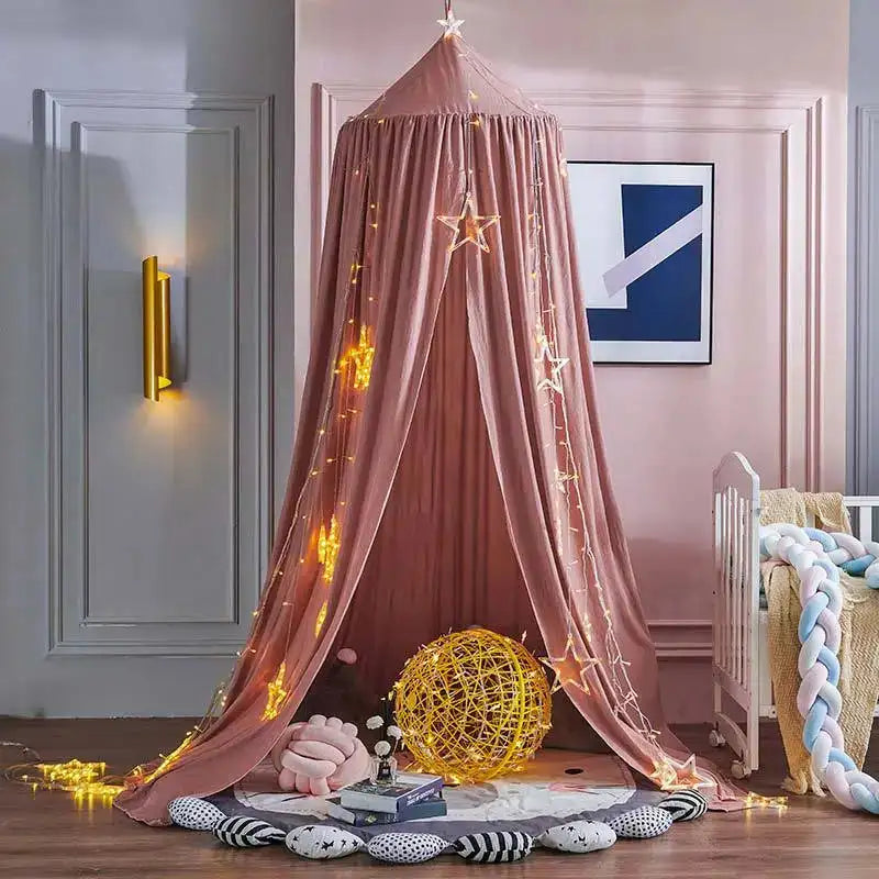 Kids Mosquito Net Baby Crib Curtain Hanging Tent Bed Decor Girl Princess Hanging Bed Canopy Living Corner Play Reading NookDecor