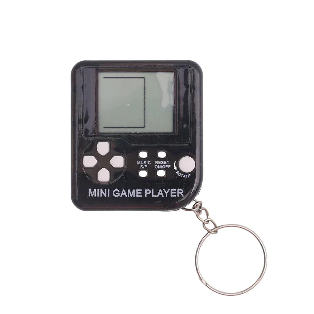 Pocket Mini Classic Game Machine Keychain Anti Lost Key Ring Children Handheld Retro Nostalgic Game Console Video Game Players - Lizard Vigilante