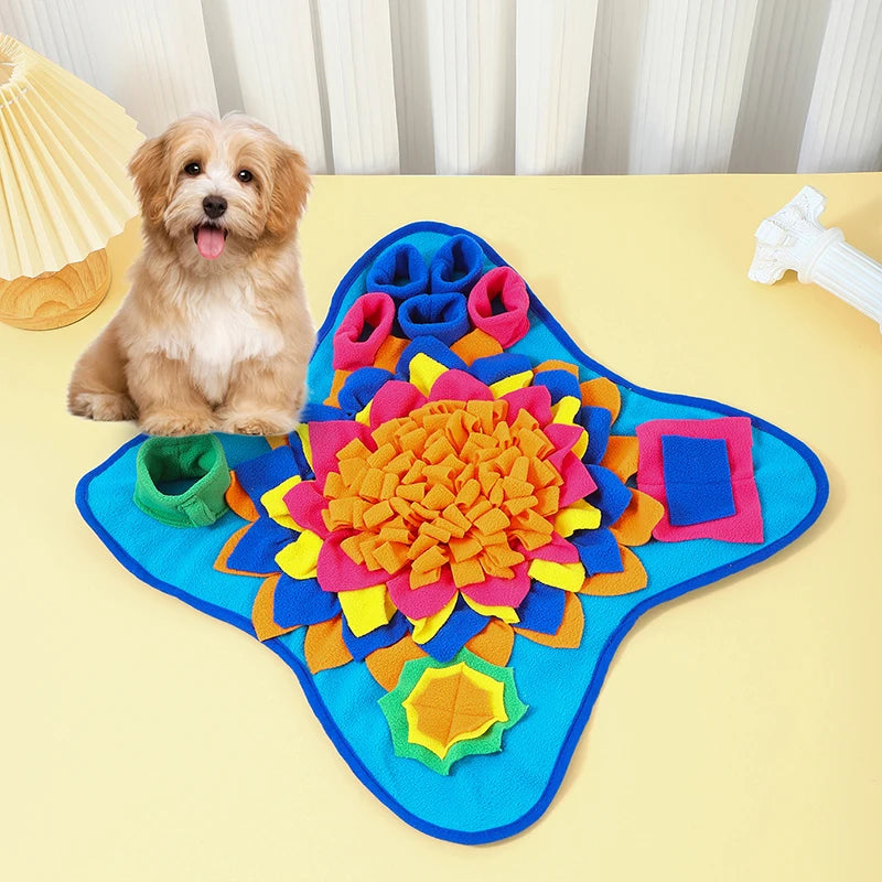 Pet Dog Snuffle Mat Nose Smell Training Sniffing Pad Dog Puzzle Toy Slow Feeding Bowl Food Dispenser Carpet Washable Dog toys - Premium  from Lizard Vigilante - Just $15.99! Shop now at Lizard Vigilante