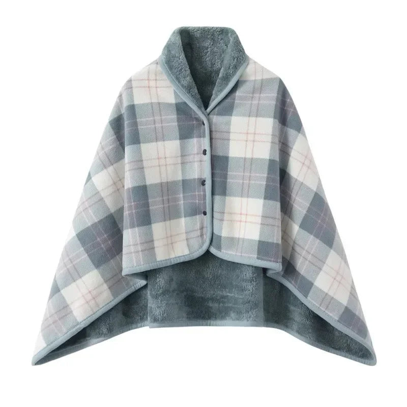 Thicken Winter Wearable Blanket - Soft Plaid Fleece Throw for Adults - Premium blanket from Lizard Vigilante - Just $36.88! Shop now at Lizard Vigilante