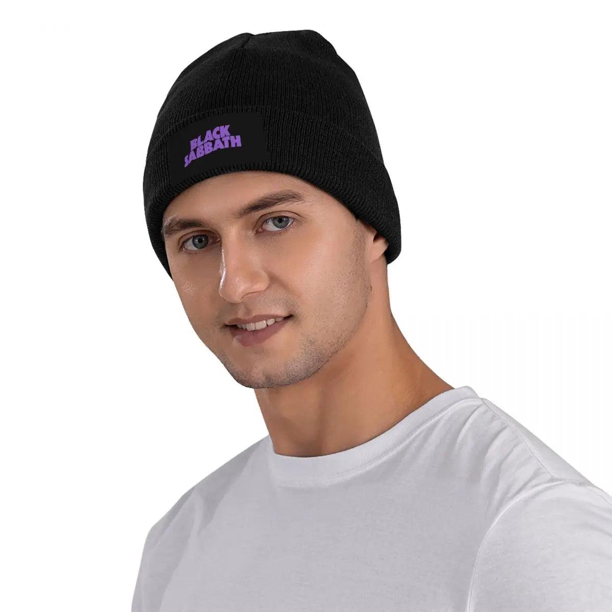 Black Sabbat Knitted Hat Beanie Autumn Winter Hats Warm Fashion Rock Cap Men Women - Premium beanie from Lizard Vigilante - Just $17.99! Shop now at Lizard Vigilante