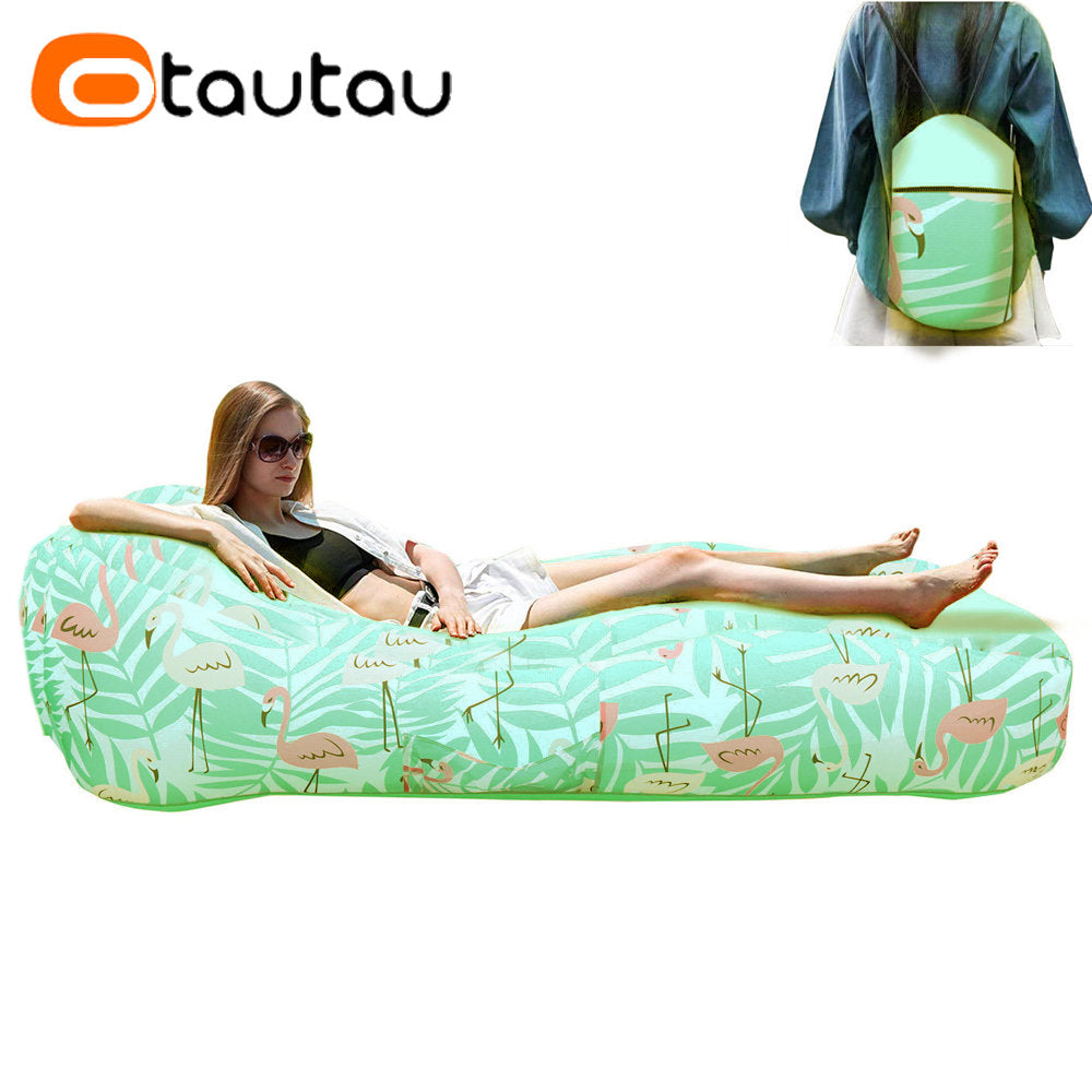 Inflatable Sofa Bed Swimming Pool Floating Raft Sac Beach Garden Outdoor Portable Folding Camping Chaise Lounge Recliner Pouf - Premium  from Lizard Vigilante - Just $63.99! Shop now at Lizard Vigilante