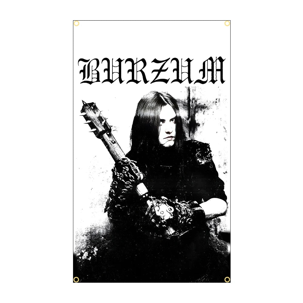 Burzum Black Metal Flag – 3x5 Ft Heavy Metal Polyester Band Banner for Wall Decor and Tapestry - Premium flag from Lizard Vigilante - Just $19.99! Shop now at Lizard Vigilante