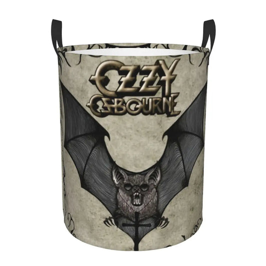 Ozzy Osbourne Prince of Darkness Laundry Basket | Foldable Heavy Metal Band Rock Toy Clothes Hamper | Storage Bin for Kids Nursery - Premium laundry basket from Lizard Vigilante - Just $19.99! Shop now at Lizard Vigilante