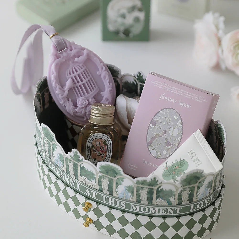 Birdcage Aromatherapy Candle Wax Tablets Wardrobe Deodorant Car Pendant Solid Balm Aromatic Air Freshener Long Lasting Fragrance