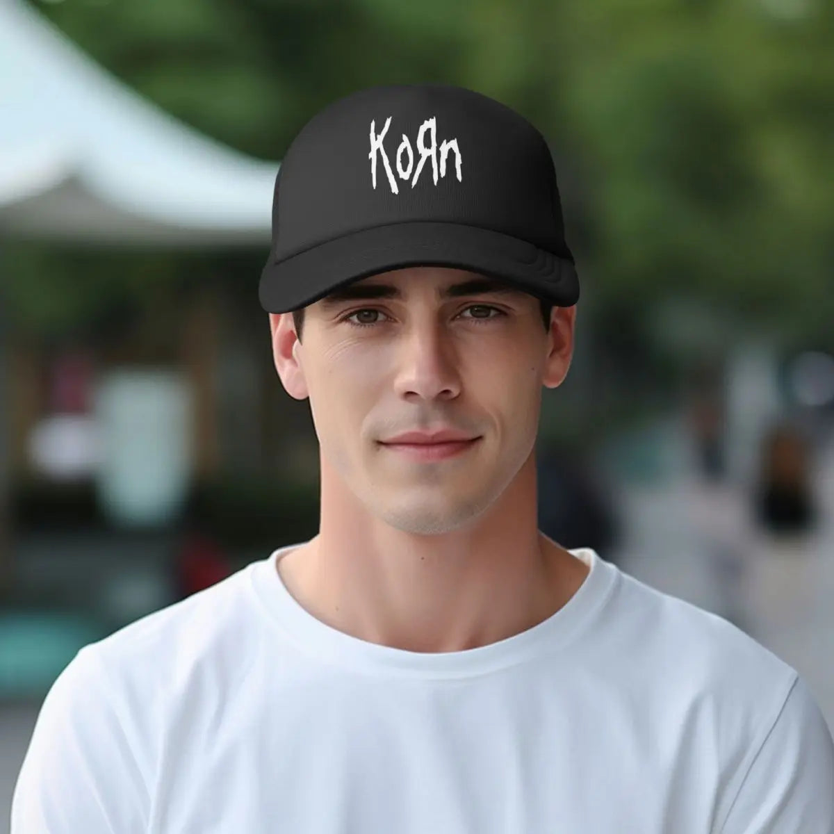 Korn Music Concert Trucker Hat – Unisex Adjustable Snapback Cap for Rock Fans - Premium hat from Lizard Vigilante - Just $23.88! Shop now at Lizard Vigilante