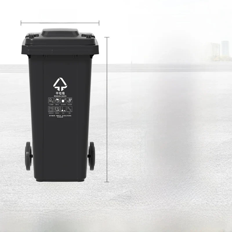 Large Capaci Outdoor Kitchen Waste Bin 240L with Wheels for ering Commercial Use Big Size Tra Can Recycling Bin