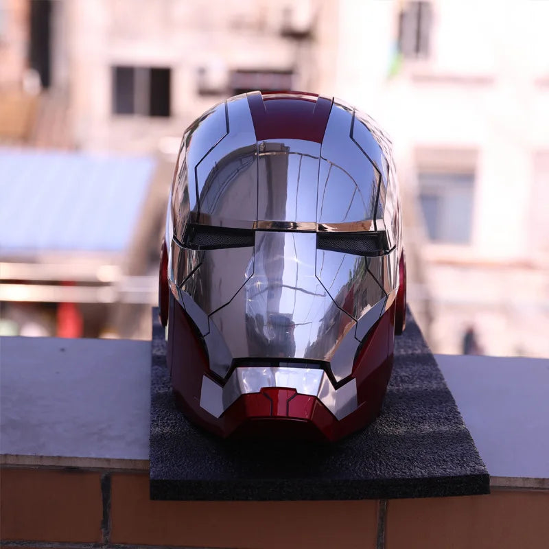 New AutoKing 1:1 Mk5 Iron Man Helmet Cosplay Voice Control Eyes with Light Model Toys for Adult Electric Wearable Christmas Gift - Premium  from Lizard Vigilante - Just $199.99! Shop now at Lizard Vigilante