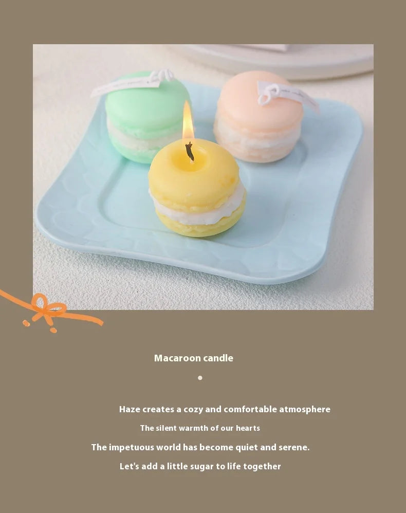 2025 Cute Macaron Creative Styling Aromatherapy Candles Home Fragrance Collection Decoration Ornaments Christmas Birthday Gifts