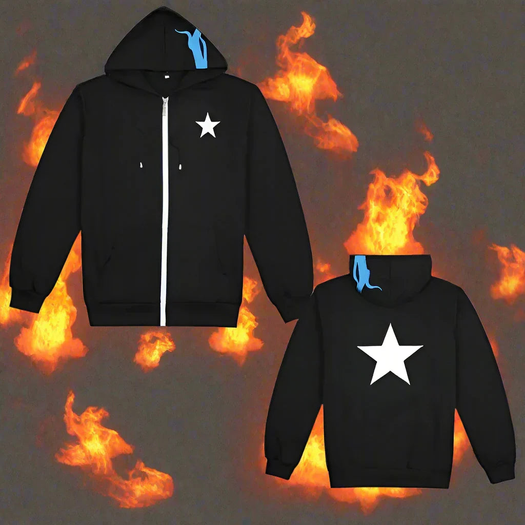 Anime Black Rock Shooter (BRS) Cosplay Hoodie – Unisex Zipper Sweatshirt - Premium hoodies from Lizard Vigilante - Just $19.99! Shop now at Lizard Vigilante