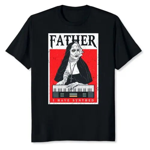 NEW LIMITED Nun God Synthesizer Synth Analog Keyboard Techno Electronic T-Shirt - Premium  from Lizard Vigilante - Just $23.99! Shop now at Lizard Vigilante