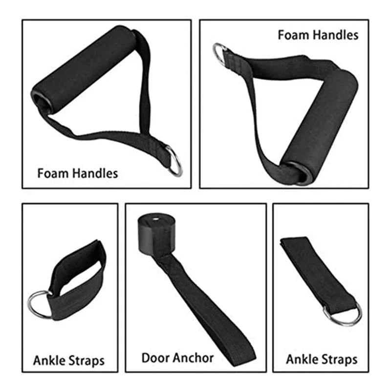 Wrapped Resistance Band Elastic Band Strength Training Rod Set Resistance Fitness Equipment Sports Belt Sports Equipment