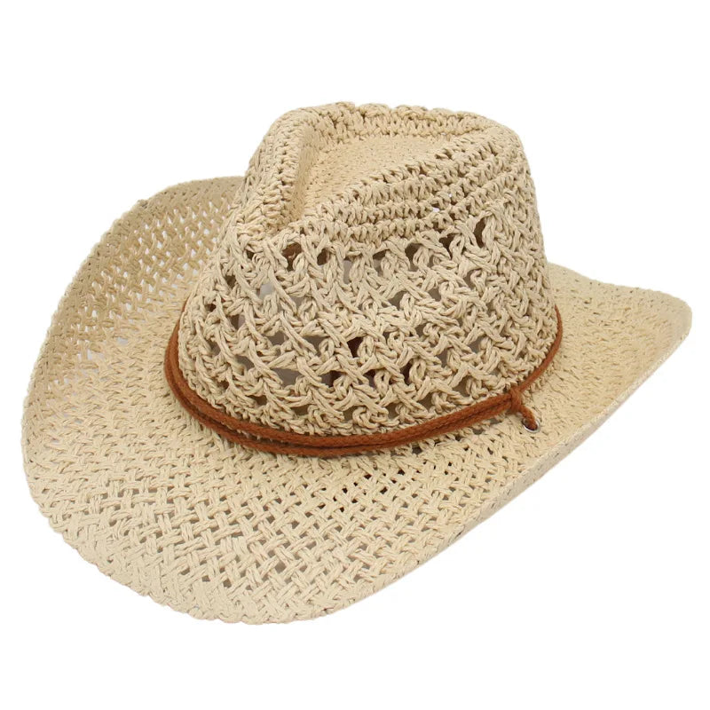 Vintage Western Cowboy Sun Hat Men Women Straw Hat Outdoor Travel  Ethnic Style Gift UV Protection Cap Chapeau Beach Hat - Premium  from Lizard Vigilante - Just $42.99! Shop now at Lizard Vigilante