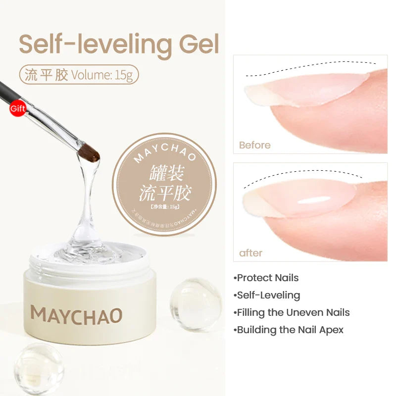 MAYCHAO 15G Nail Gel Polish Multifunctional Mixing Gel Base Coat Primer UV LED  Enhancer  Soak Off Semi Permanent Nail Art Varni