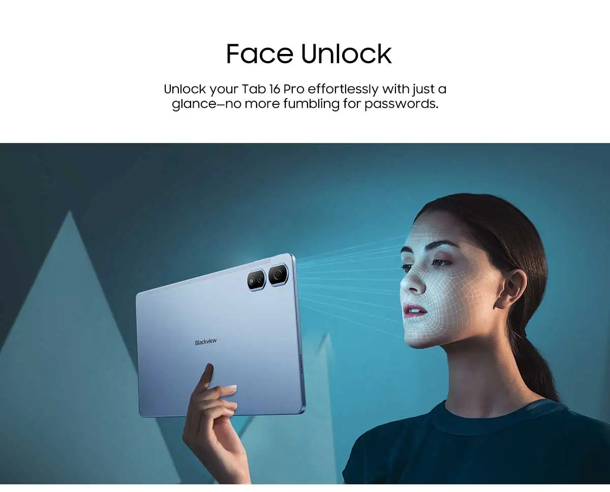 Blackview Tab 16 Pro Tablet PC 11'' FHD+ Display T616 Octa Core 24GB(8+16) RAM 256GB ROM 7700mAh 4G Tablets Android 14