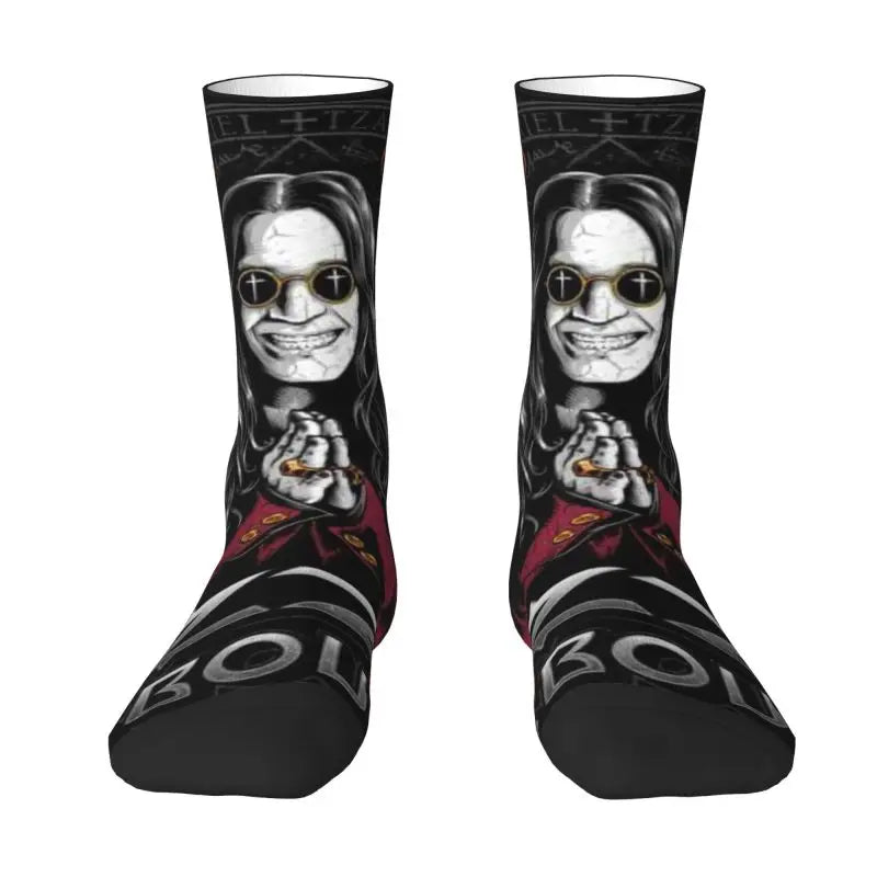 Ozzy Osbourne British Rock Heavy Metal 3D Printed Crew Socks - Premium socks from Lizard Vigilante - Just $18.88! Shop now at Lizard Vigilante