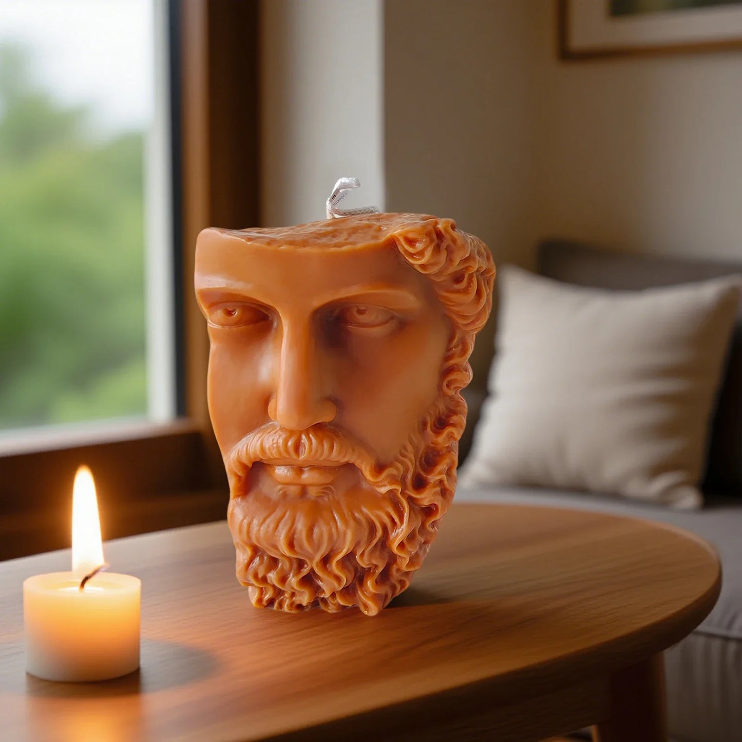 Abstract Imitation Jesus David Sculpture Mold Modern Square Plaster Mold Candle Silicone Aromatherapy Resin Plaster Mold