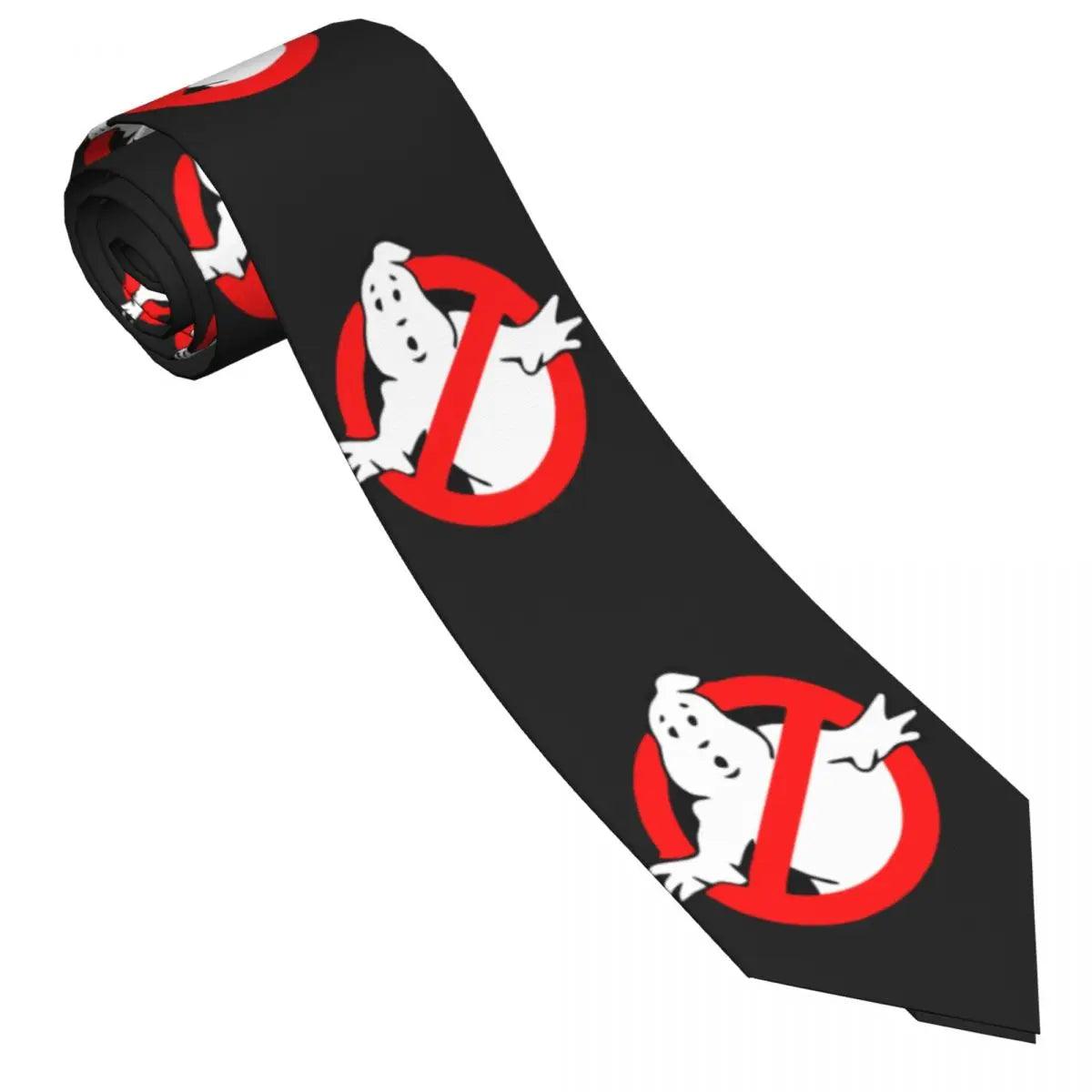 Ghost Busters Neck Tie Funny Movie Retro Trendy NeckTies For Adult Wedding Great Quality Collar Tie Printed Necktie Accessories - Lizard Vigilante