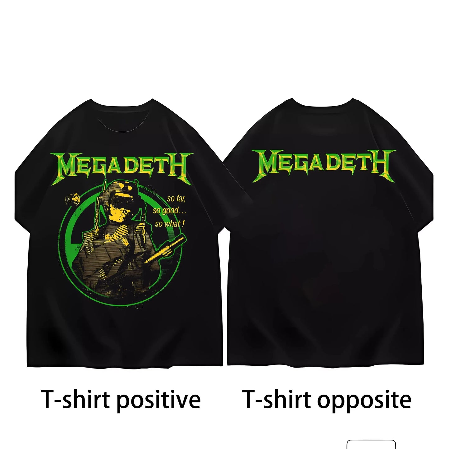 Megadeth Vintage Heavy Metal T-Shirt for Men – Classic Cotton Band Shirt, Round Collar, Short Sleeve, Perfect Gift for Fans - Premium T-shirt from Lizard Vigilante - Just $23.88! Shop now at Lizard Vigilante