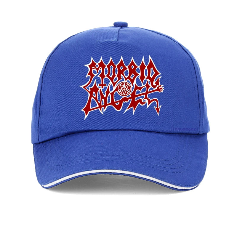 Morbid Angel Metal Gothic Rock Band Men's Custom Print Baseball Cap - Cool Casual Solid Sunhat Adjustable Snapback Hat - Premium hats from Lizard Vigilante - Just $23.88! Shop now at Lizard Vigilante