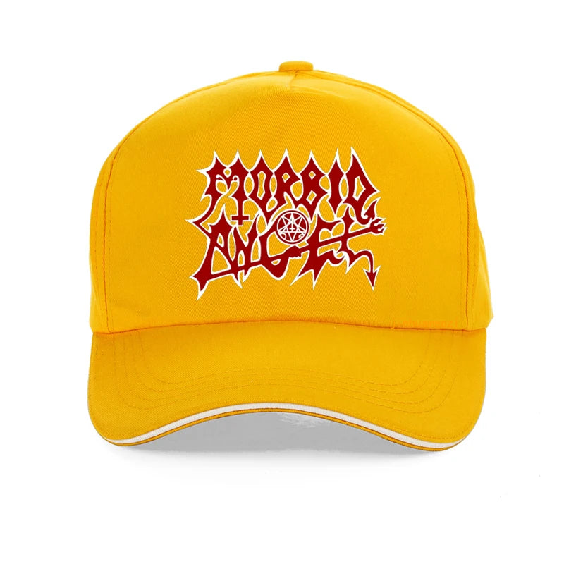 Morbid Angel Metal Gothic Rock Band Men's Custom Print Baseball Cap - Cool Casual Solid Sunhat Adjustable Snapback Hat - Premium hats from Lizard Vigilante - Just $23.88! Shop now at Lizard Vigilante