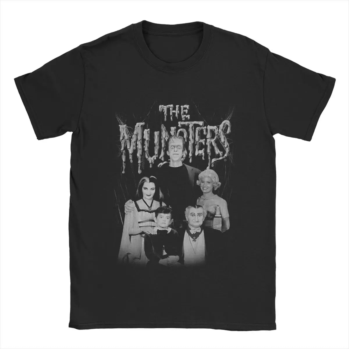 Munsters Family Portrait Men’s T-Shirt – Retro Gothic Humor in Iconic Cotton Comfort - Premium t-shirt from Lizard Vigilante - Just $23.99! Shop now at Lizard Vigilante