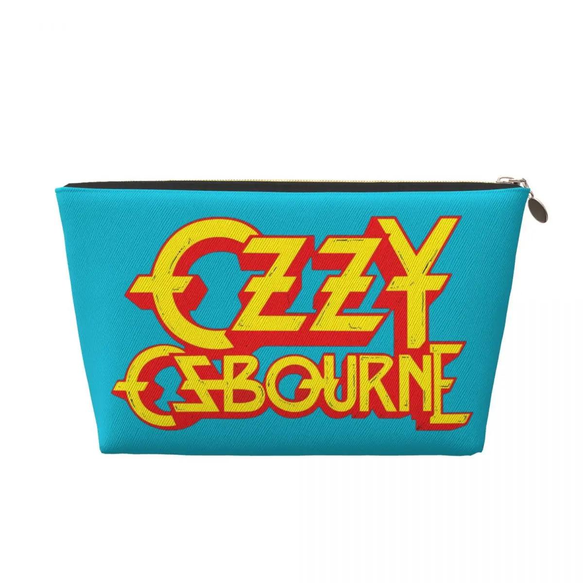 Custom Heavy Metal Rock Ozzy Osbourne Travel Toiletry Bag for Women Makeup Cosmetic Organizer Beauty Storage Dopp Kit - Premium makeup bag from Lizard Vigilante - Just $20.99! Shop now at Lizard Vigilante