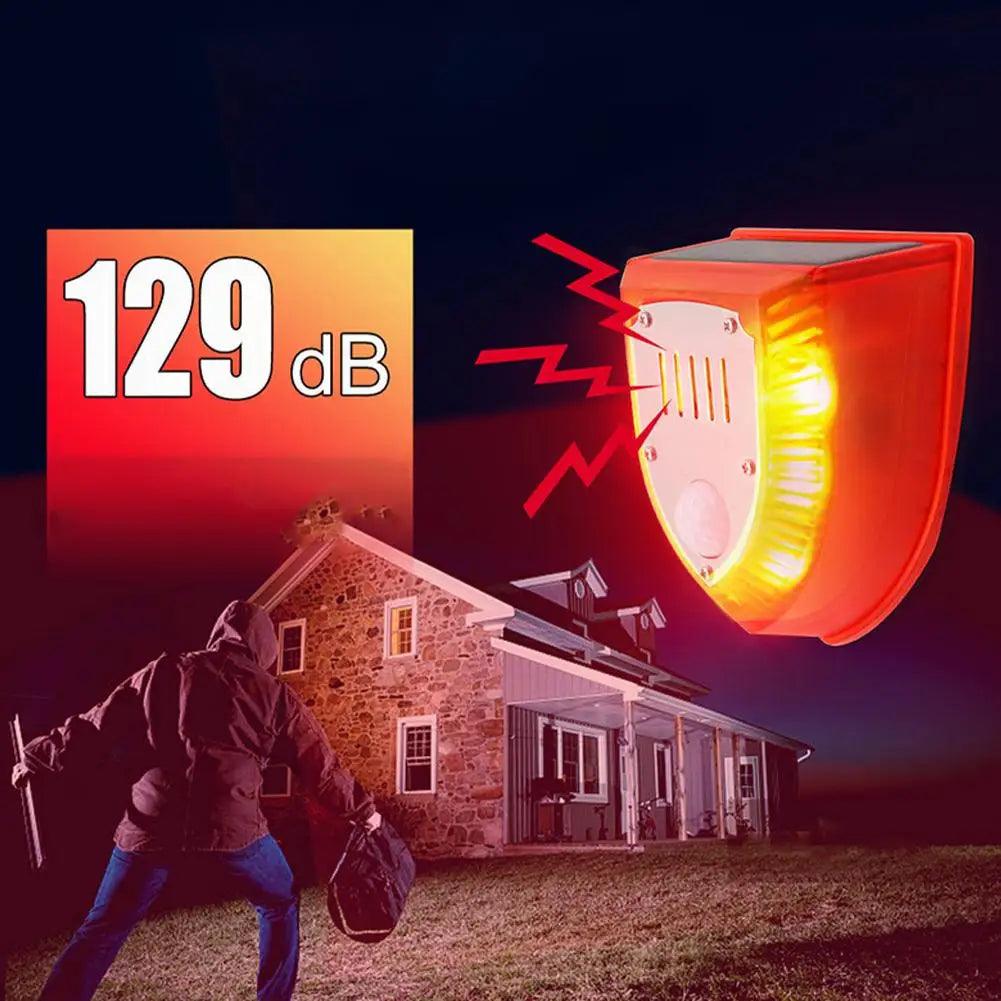 Solar Alarm Light IP65 Waterproof Motion Sensor Alarm Lamp Outdoor Garden Dog Barking Animal Driver Security Lamp For Farm Yard - Premium motion sensor alarm from Lizard Vigilante - Just $29.99! Shop now at Lizard Vigilante