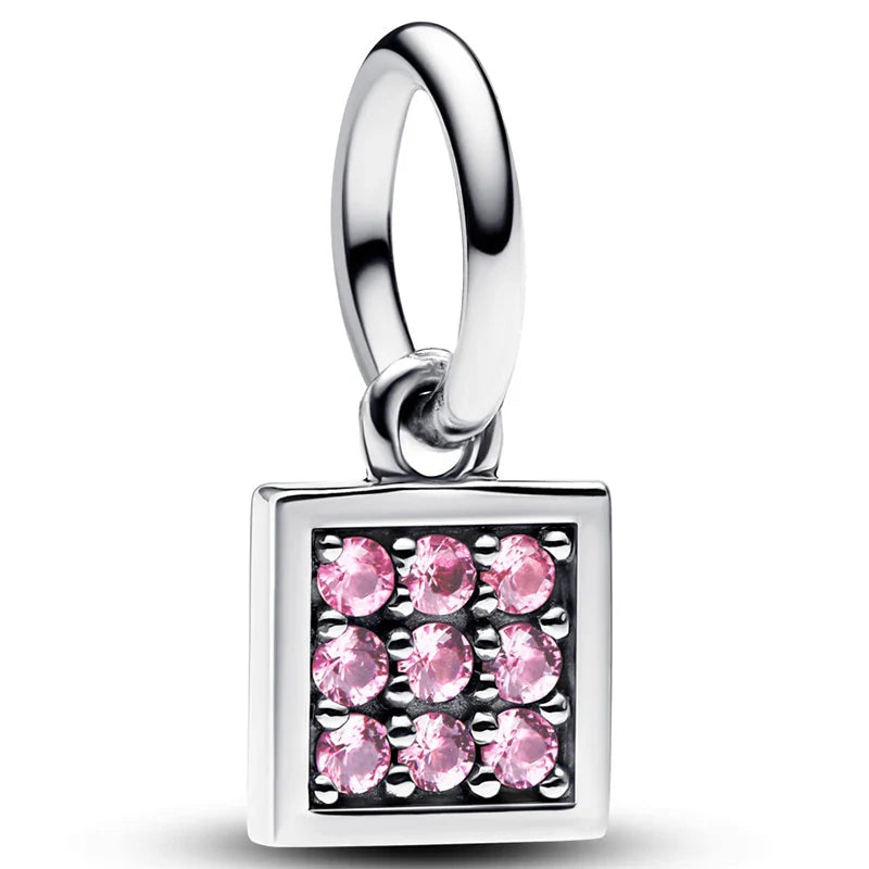 925 Silver Valentine's Day Snake Year Series Pendant Suitable for 925 Sterling Silver Original Women's Bracelet DIY Jewelry Gift