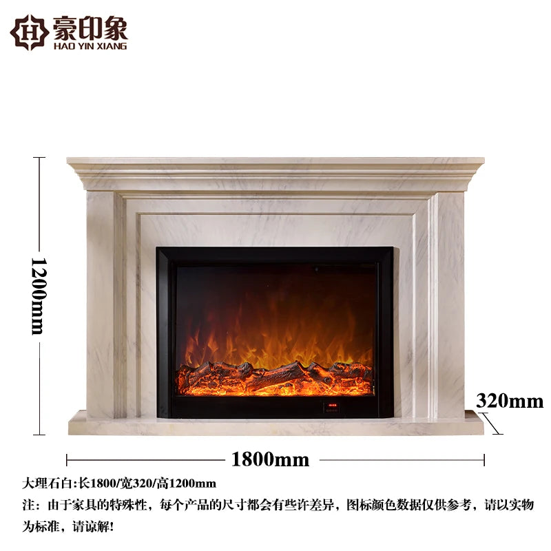 Fireplace Decoration Cabinet | Imitation Marble Heater | Electric Fireplace Core for Household Use | Stylish and Functional Home Decor - Premium fireplace from Lizard Vigilante - Just $1571.99! Shop now at Lizard Vigilante