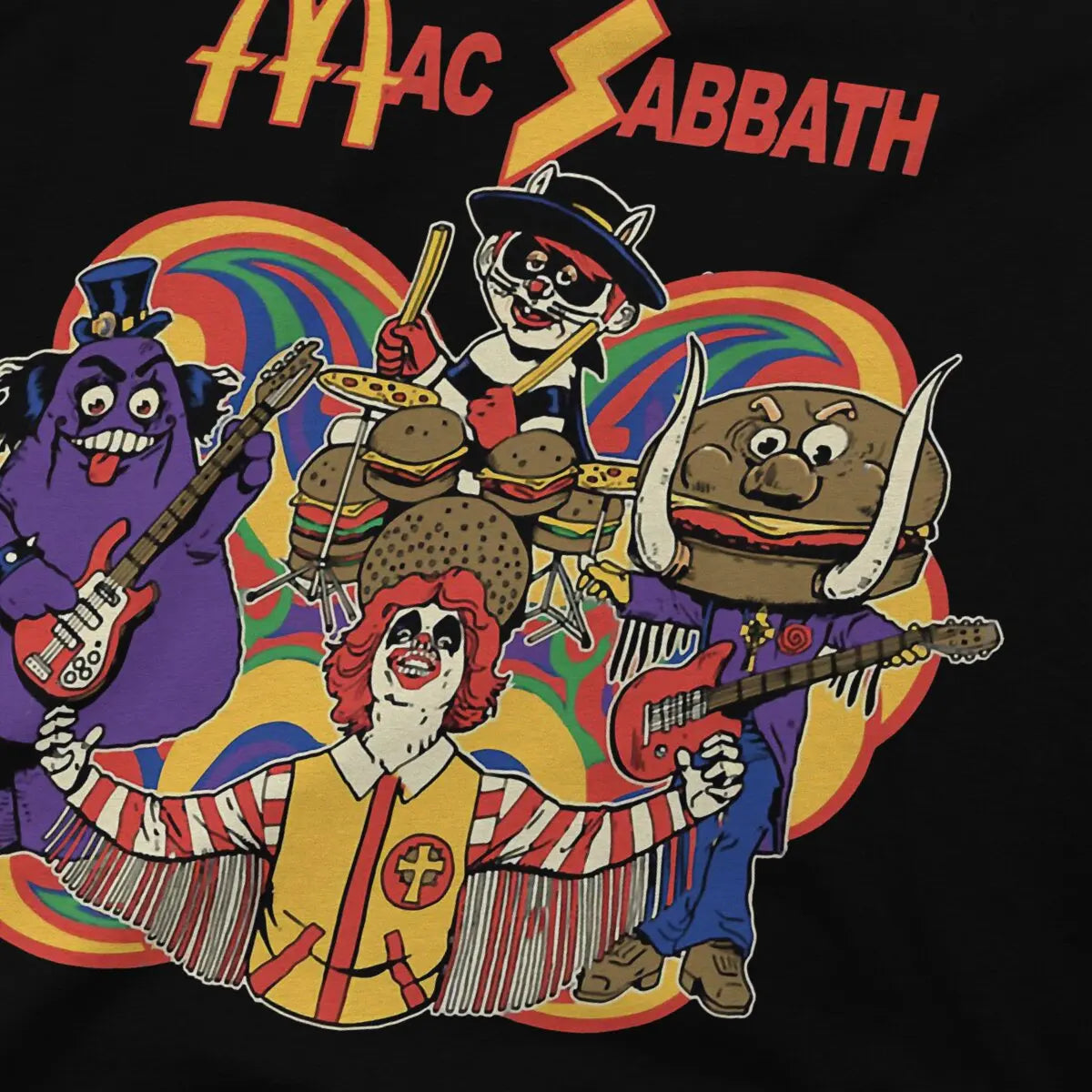 Mac Sabbath Black T-Shirt - Heavy Metal Novelty Tee - Premium T-Shirt from Lizard Vigilante - Just $23.88! Shop now at Lizard Vigilante