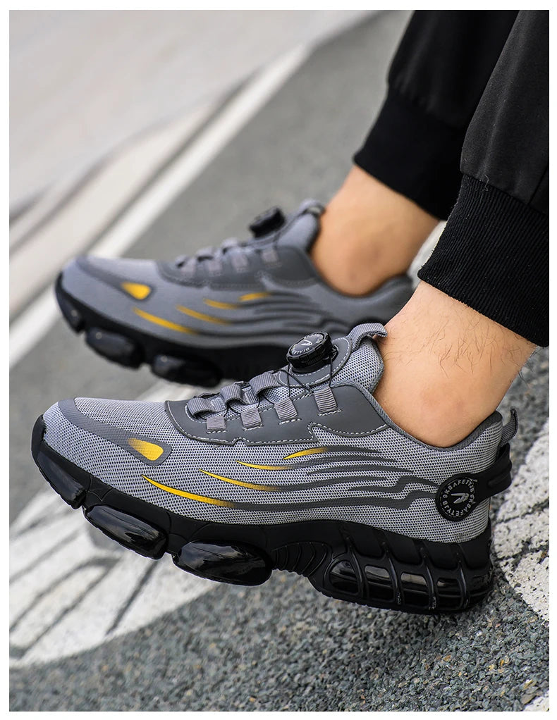 “NO SLACK, NO LACES” | Men’s Tactical Soft-Sole Steel Toe Work Sneakers – Anti-Smash, Anti-Puncture, Zero Excuses - Premium shoes from dsers - Just $72.99! Shop now at Lizard Vigilante