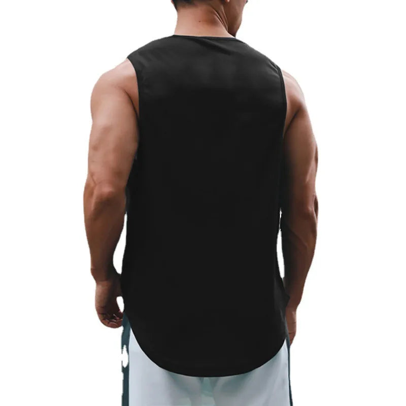 Summer Men's Gym Tank Top Fitness Training Clothing Quick-drying Loose Bodybuilding Sleeveless Shirt Men Fashion Basketball Vest - Premium  from Lizard Vigilante - Just $13.99! Shop now at Lizard Vigilante