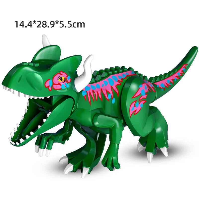 Dinosaurs Figures Bricks Building Blocks Velociraptor Jurassic Dino World Large T-Rex Triceratops Indominus Rex Toys For Kids - Premium toys from Lizard Vigilante - Just $1.99! Shop now at Lizard Vigilante