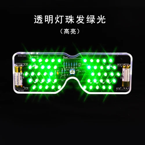 Sound Control LED Light-emitting Glasses Production Kit LED Flash Electronic Parts Educational DIY Welding Exercise - Premium Sunglasses from Lizard Vigilante - Just $26.97! Shop now at Lizard Vigilante